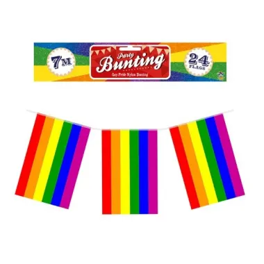 Rainbow/pride Nylon Bunting 7m (24 Flags)