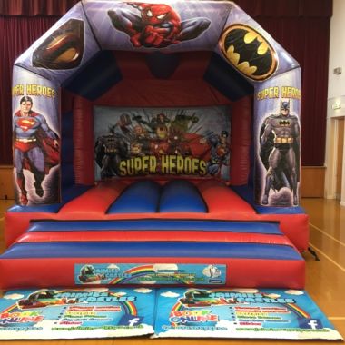 Superheros Avenger Bouncy Castle Hire Surrey