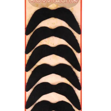 Cowboy / Mexican / Freddie Mercury Stick On Moustache Pack Of 6