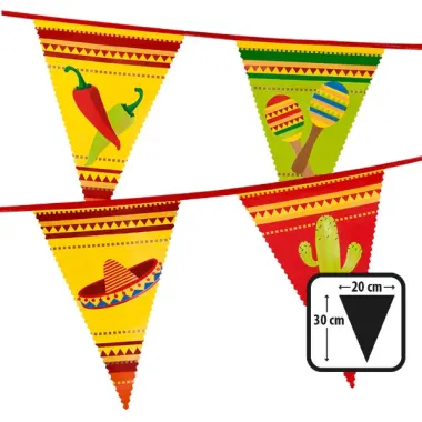 Mexican Bunting 6m (flags 30cm X 20cm)