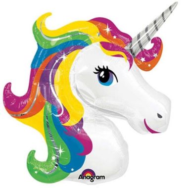Rainbow Unicorn Supershape Balloon - 33inch Foil