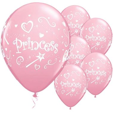 Princess Pink Balloons - 11inch Latex (6pk)
