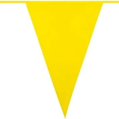 Yellow Standard Plastic Bunting 10m (20 Flags)