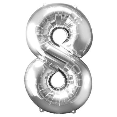 Number 8 Balloon - 34inch Foil