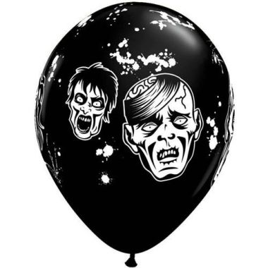 Zombie 11inch Latex Balloons Pk6