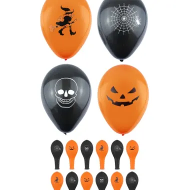 Halloween Balloons Pack Of 12