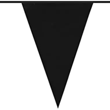 Black Standard Plastic Bunting 10m (20 Flags)