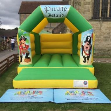 11ft X 15ft Pirate Bouncy Castle - Green