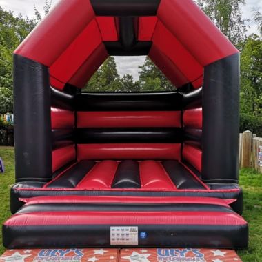 Adult Red And Black Bouncy Castle