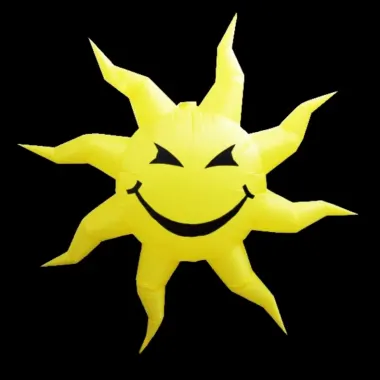 Smiley Sun 6ft Hanging Inflatable - Price To Hire