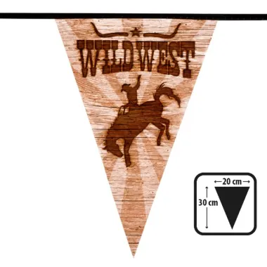 Wild West Cowboy Bunting 6m (flags 20cm X 30cm)