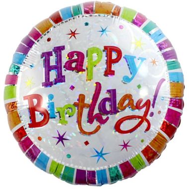 Radiant Birthday Balloon - 18inch Foil