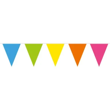 Multicolour Standard Plastic Bunting 10m (20 Flags)