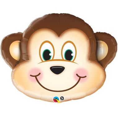 Mischievous Monkey Supershape Large Balloon - 35inch Foil