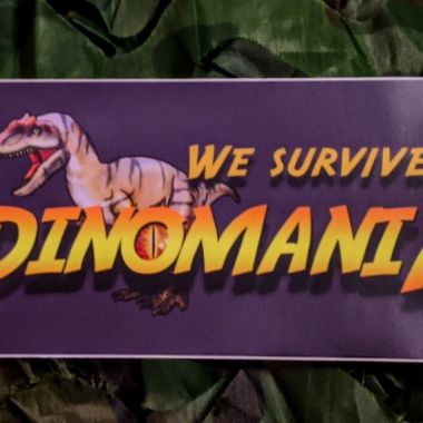 Dinomania Bumper Sticker