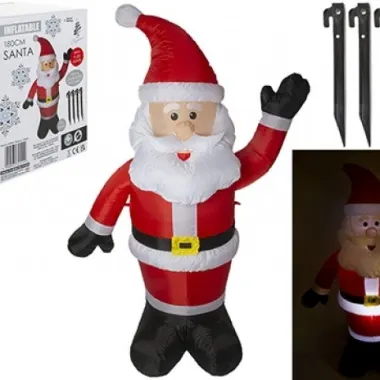 1.8m Inflatable Santa With Light Inside