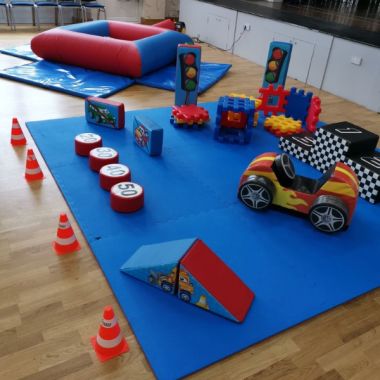 Transport Soft Play With Inflatable Ball Pool
