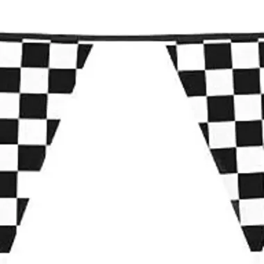 Racing Check Bunting 6m (15 Flags)