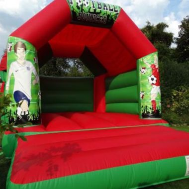 11ft X 15ft Football Themed Bouncy Castle - Red