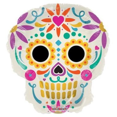 Colourful Skull Balloon 18 Inch