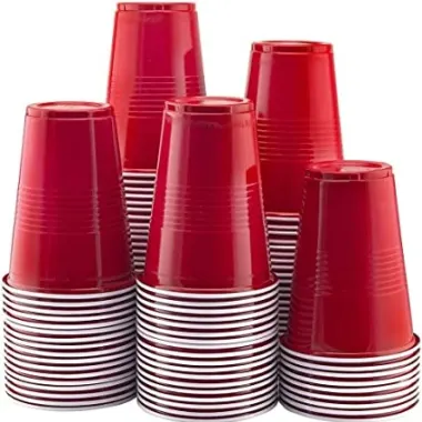 16oz Plastic Red Cup Pack Of 100