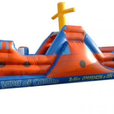 26ft X 10ft Pirate Ship Assault Course Castle