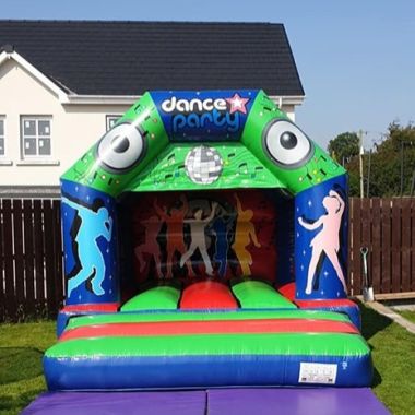 Brand New Disco Bouncy Castle Glossy