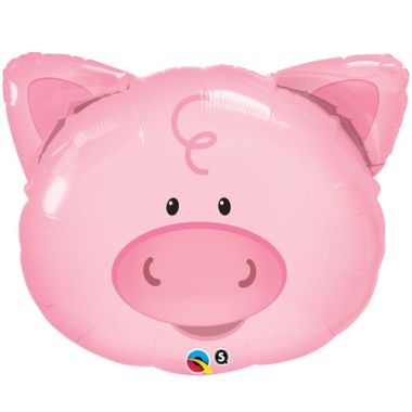 Birthday Playful Pig Supershape Balloon - 30inch Foil