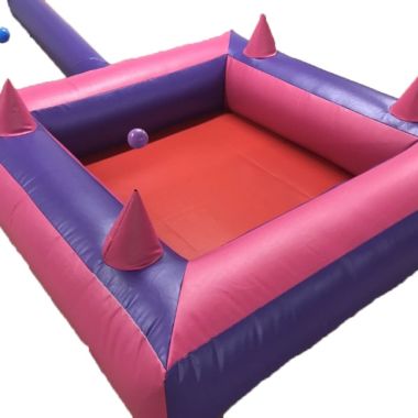 Pink Purple Inflatable Ball Pool 6x6 With Air Jugglers