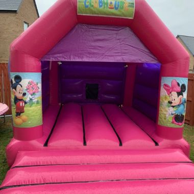 Mickey Minnie Bouncy Castle With Disco
