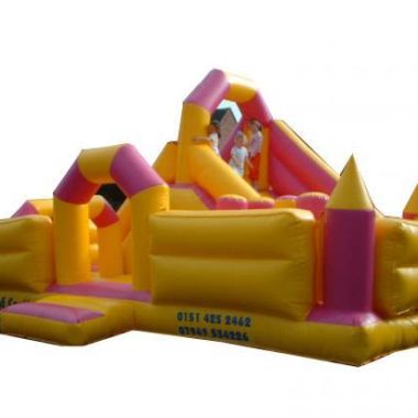 15ft X 24ft Multi Play Activity Slide Pink