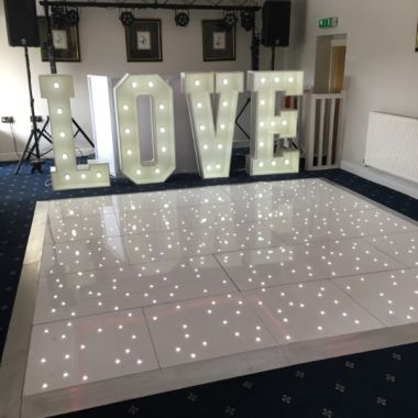 10x10 Foot Led Starlit Dancefloor