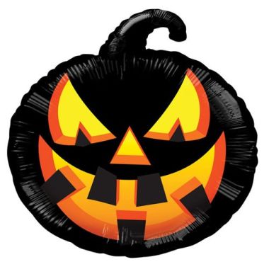 Black Pumpkin Balloon 18 Inch