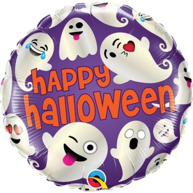 Ghost Happy Halloween Balloon 18 Inch