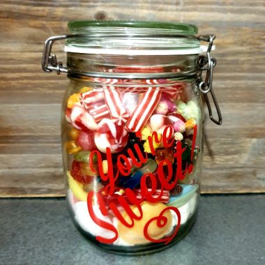 Large Sweet Mason Jar