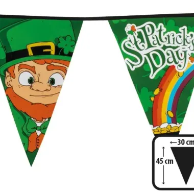 Giant Paddys Bunting 8m (flags 30cm X 45cm)