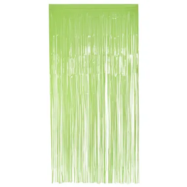 Neon Green Foil Curtain (1m X 2m)