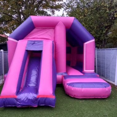 Pink And Purple Velcro Front Slide