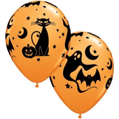 Fun Spooky 11inch Latex Balloons Pk25