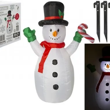1.5m Inflatable Snowman With Light Inside