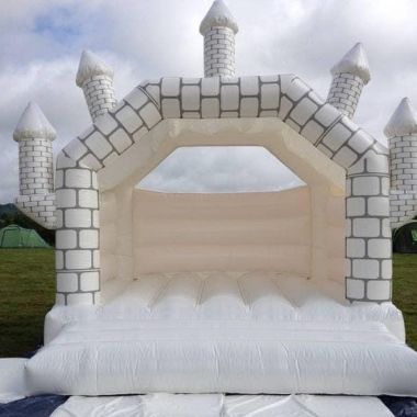 White All Ages Wedding Bouncy Castle Hire