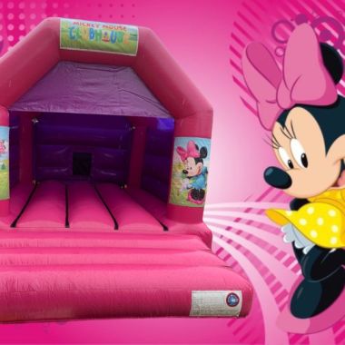 Mickey Minnie Bouncy Castle With Disco