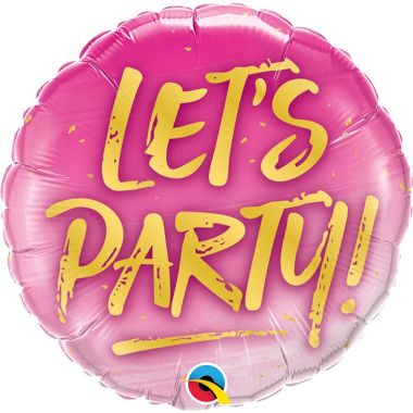 Lets Party Balloon - 18inch Foil