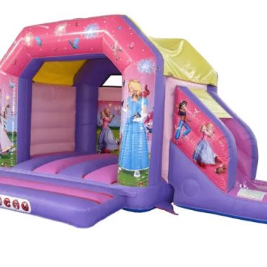 Princess Open Bouncy Castle With Slide