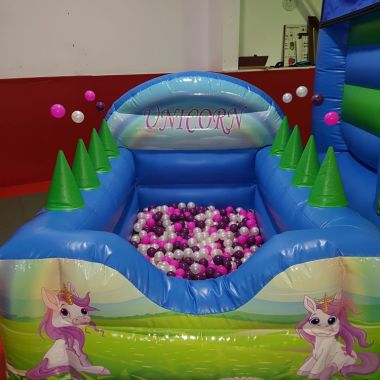 Unicorn Ball Pool With Air Jugglers