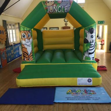 11ft X 15ft Jungle Bouncy Castle - Green
