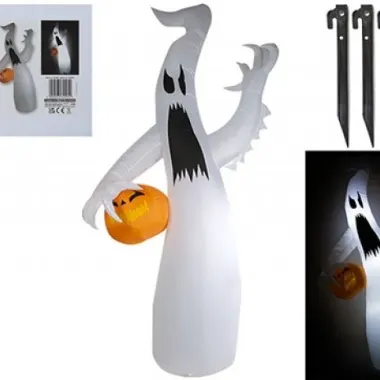 2.4m Inflatable Ghost With Lights