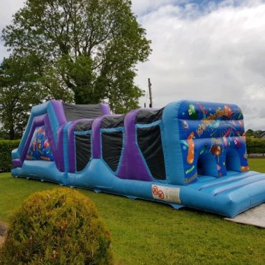Airquee 42ft Party Time Assault Course 2 Part Obstacle