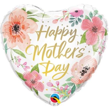 Happy Mothers Day 18 Inch Heart Balloon