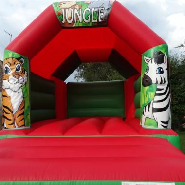11ft X 15ft Jungle Bouncy Castle - Red